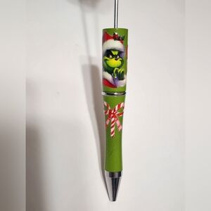 Xmas Christmas Beadable Pen Gr Green Monster Craft Crafting‎ Beads Beading DIY